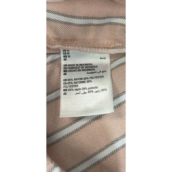 State of Day Women’s Pajama Pants Bundle Sz M Mint Stripe & Pink Stripe NWT - Picture 4 of 4